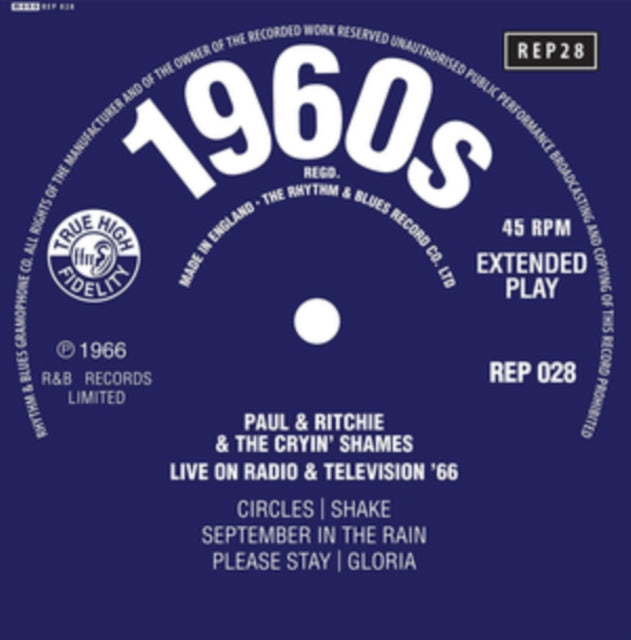 Paul & Ritchie And The Crying Shames - LIVE ON RADIO & TELEVISION 66 EP