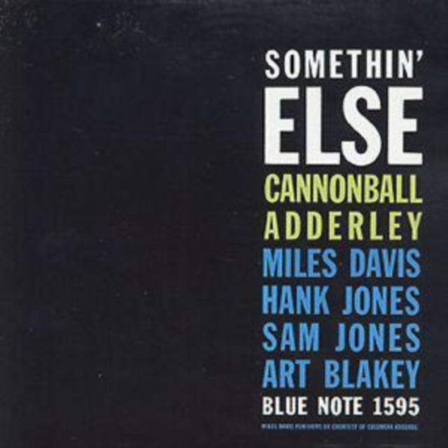 Julian "Cannonball" Adderley - SOMETHIN' ELSE (RUDY VAN GELDER REMASTER)