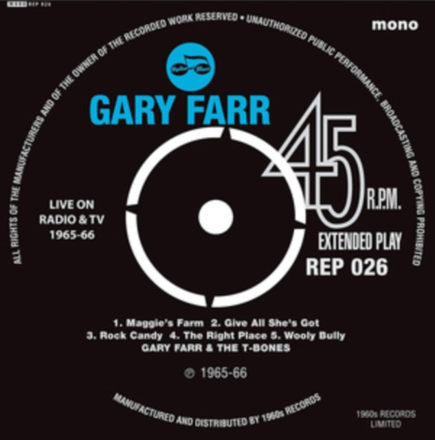 Farr, Gary & T-Bones With Keith Emerson - LIVE ON TV EP