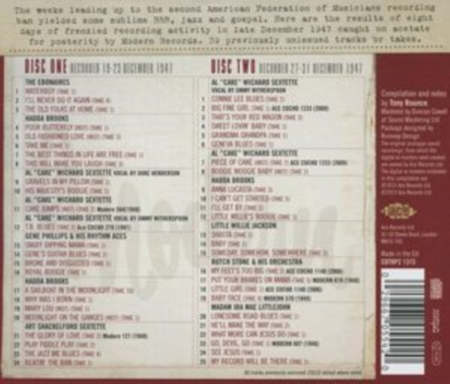Beating The Petrillo Ban: The Late December 1947 Modern Sessions - Beating The Petrillo Ban: The Late December 1947 Modern Sessions