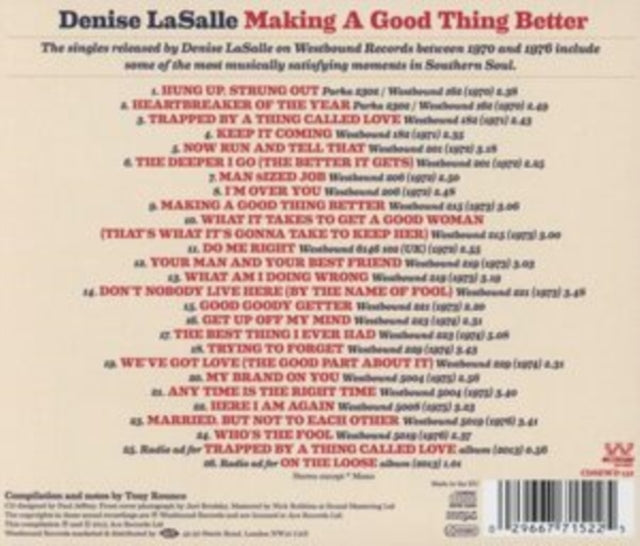 LaSalle, Denise - Making A Good Thing Better: The Complete Westbound Singles 1970-1976