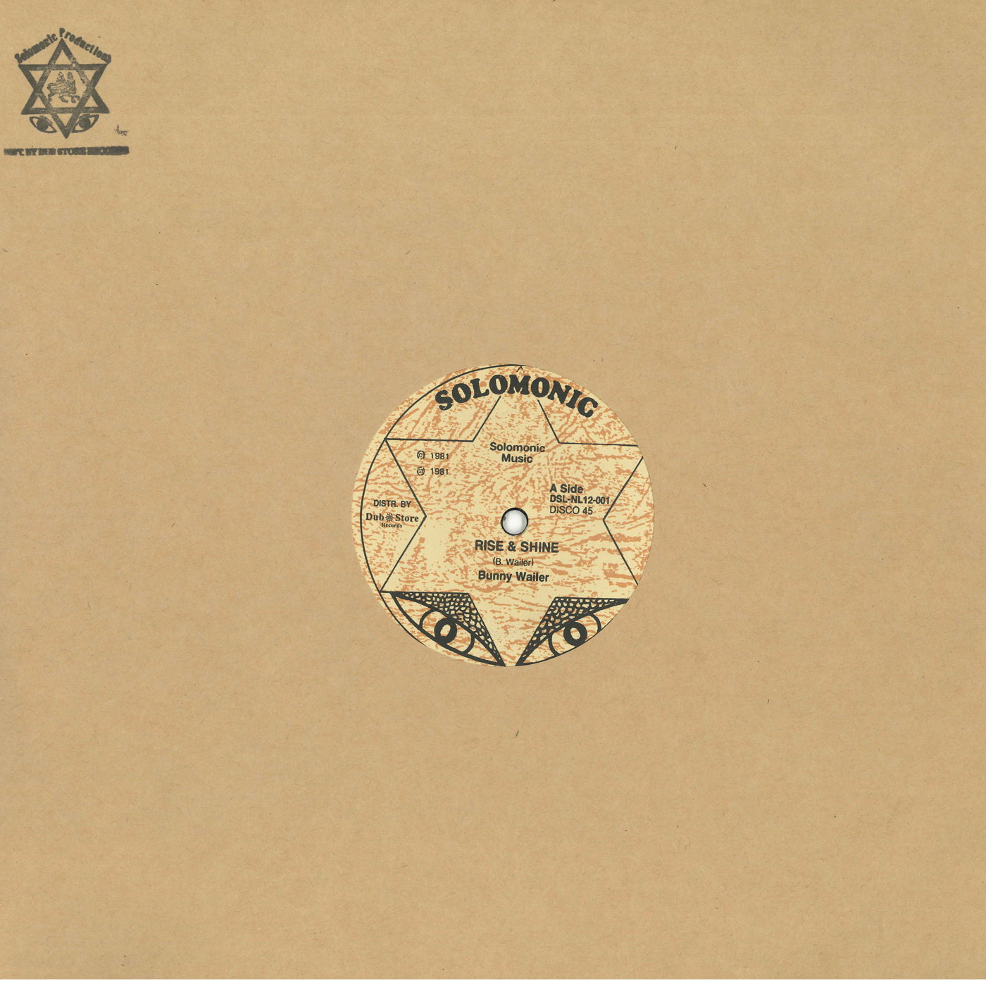 Wailer, Bunny - Rise & Shine / Solomonic Dub (2025 Reissue)