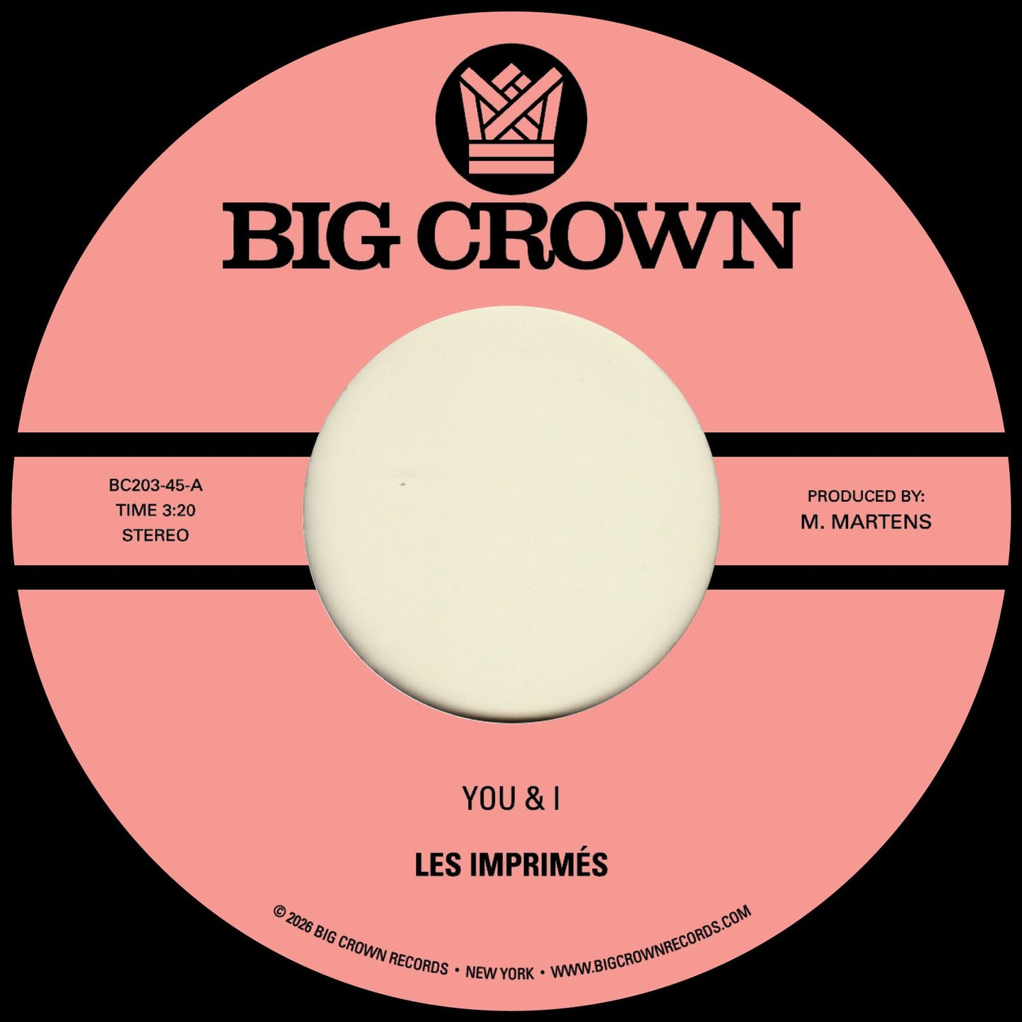 Les Imprimes - You & I / Miss The Days