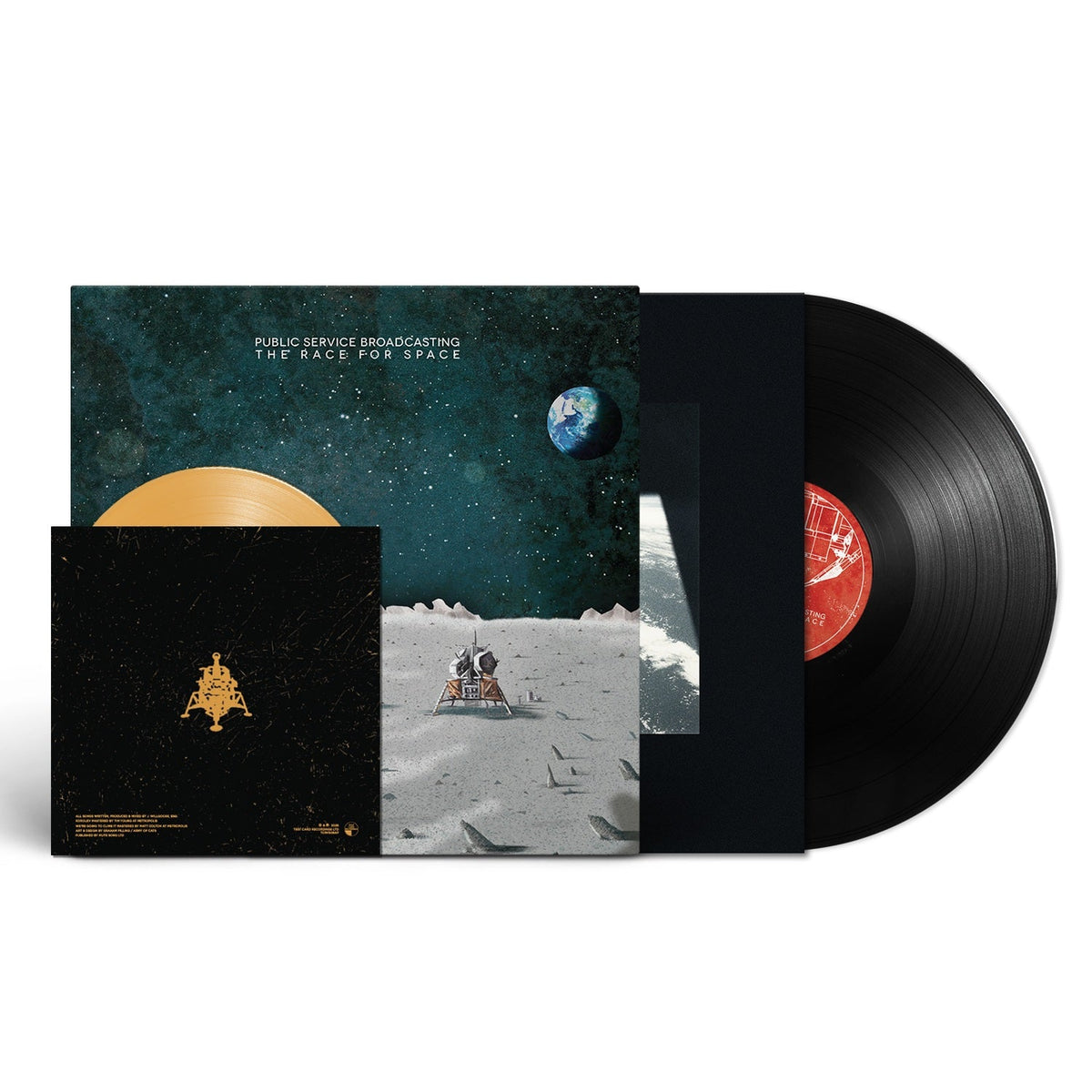 Black LP + Mustard 7"