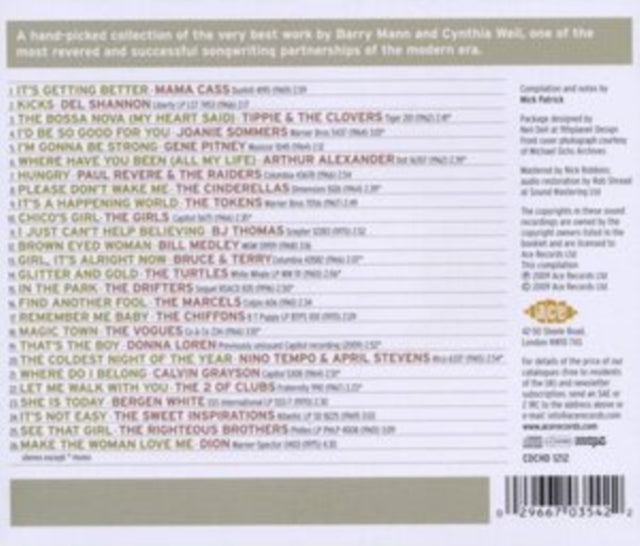 Glitter And Gold: Words And Music By Mann, Barry And Weil, Cynthia - Glitter And Gold: Words And Music By Barry Mann And Cynthia Weil