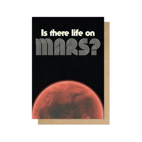 Greetings Card - Is There Life On Mars? (David Bowie)