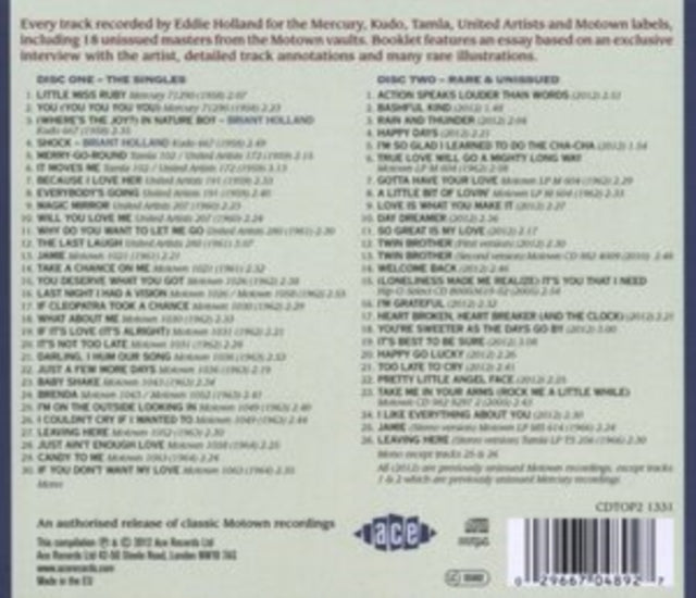 Holland, Eddie - It Moves Me: The Complete Recordings 1958-1964