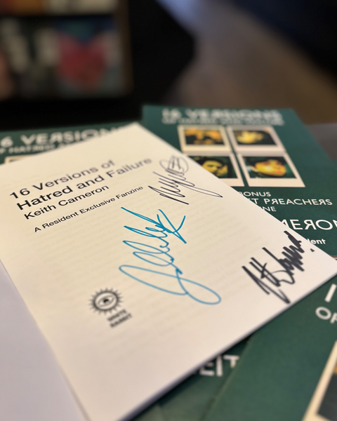 Resident End of Year Edition Hardback Book with Exclusive 'Covers' Zine *Signed by author & band*
