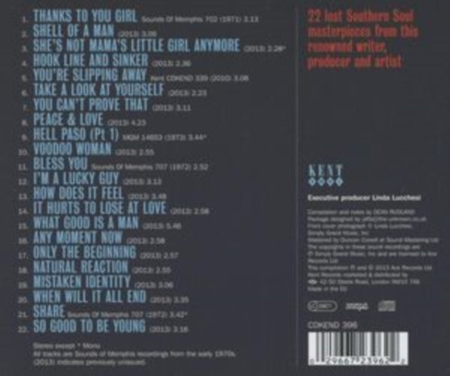 Greer, Dan - Beale Street Soul Man: The Sounds Of Memphis Sessions
