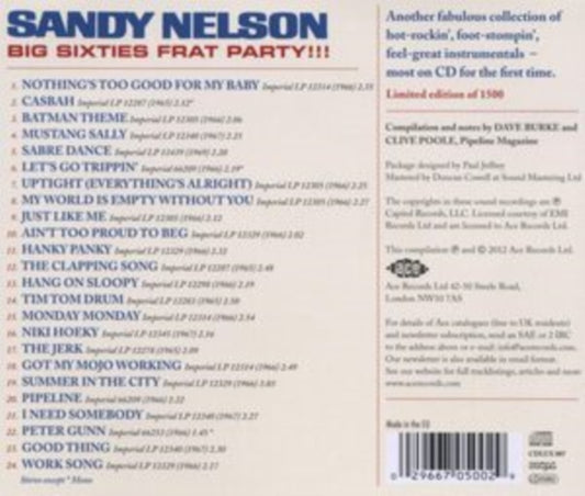 Nelson, Sandy - Big Sixties Frat Party!!!