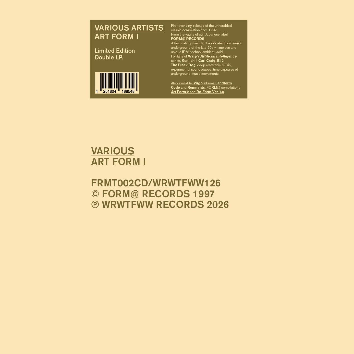 Art Form I - Various Artists