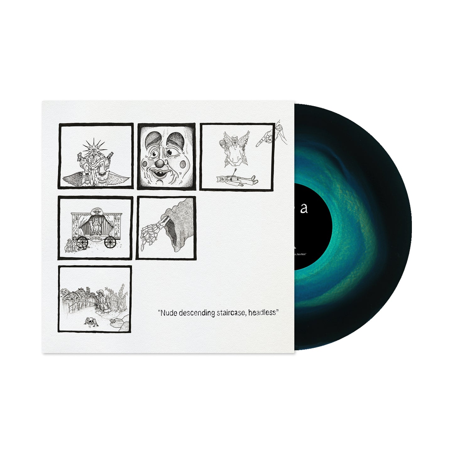 Teen Suicide - Nude descending staircase, headless