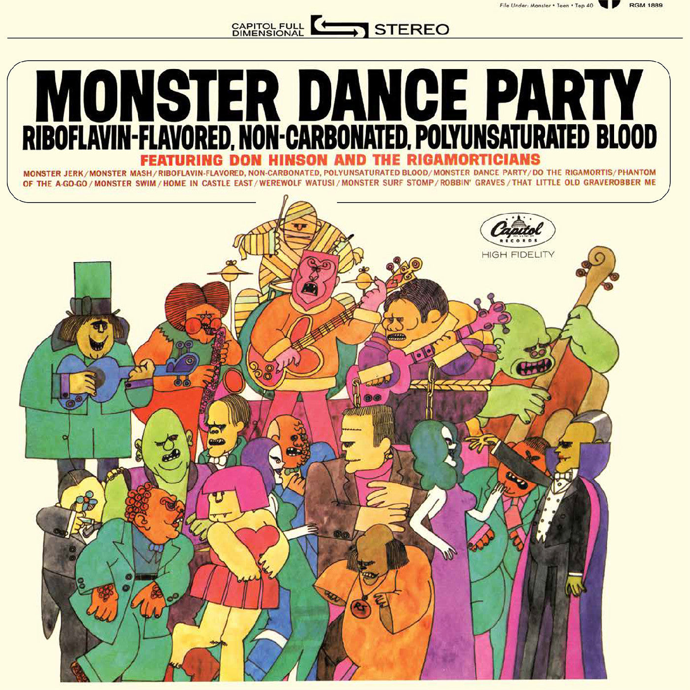 Hinson, Don and The Rigamorticians - Monster Dance Party (2025 Reissue)