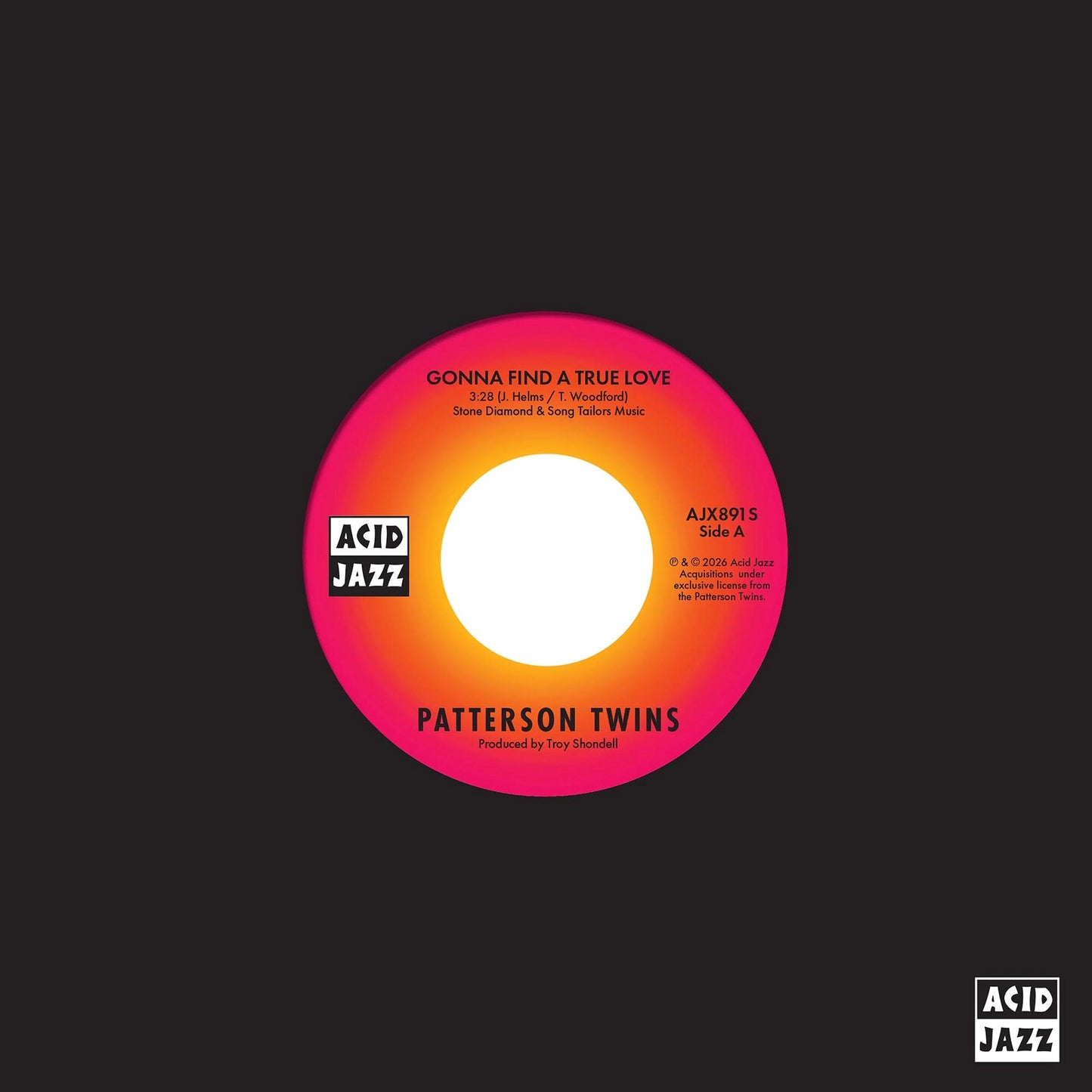 Patterson Twins - Gonna Find A True Love / How Long Must The Show Go On? (2026 Reissue)