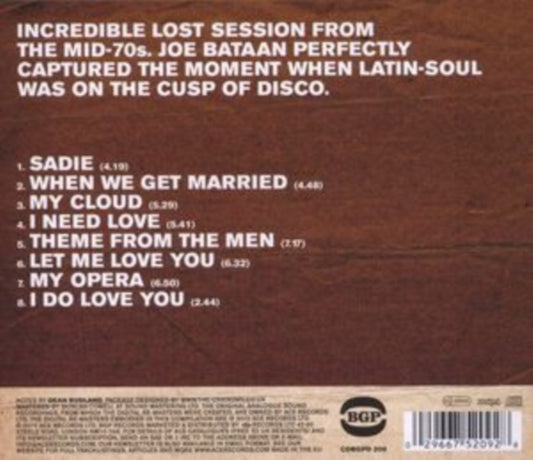 Bataan, Joe - The Lost Sessions - New York 1976