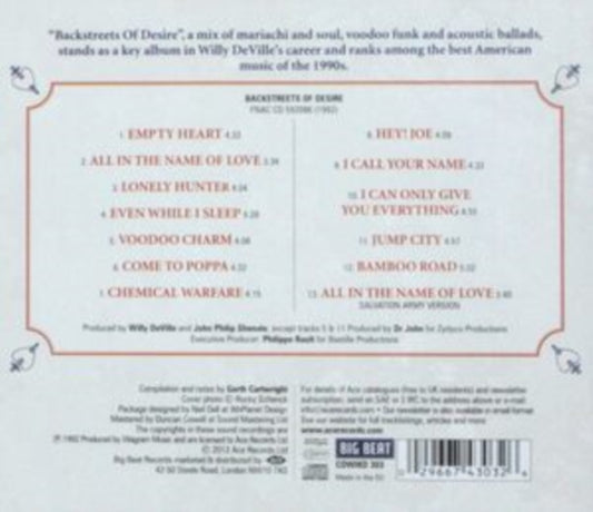 DeVille, Willy - Backstreets Of Desire