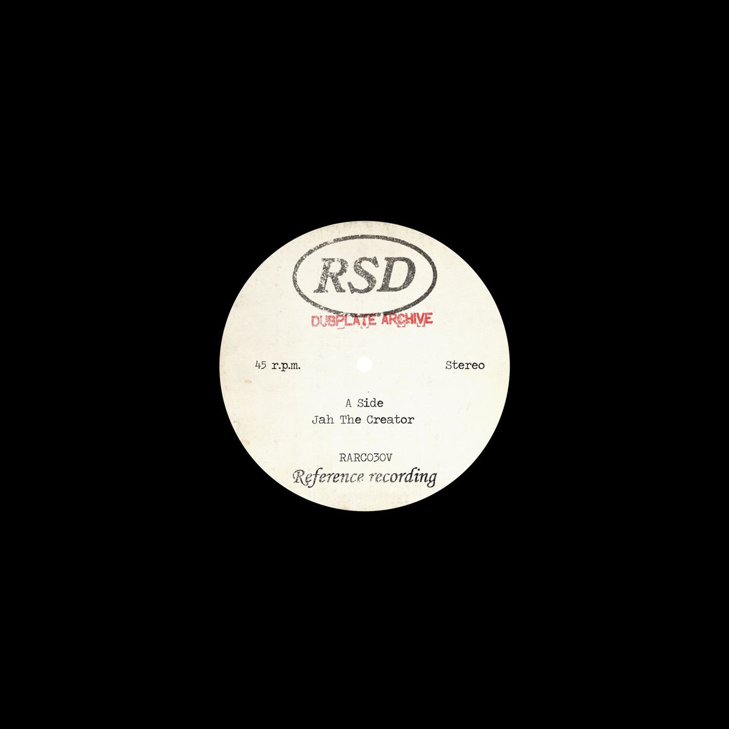 RSD - Jah The Creator / Jah The Creator Dub