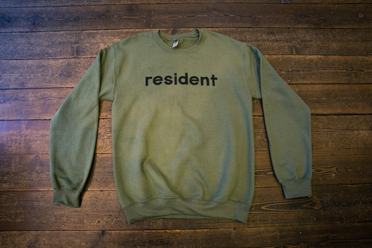 Resident Sweatshirt - Green Sweatshirt | Black Ink