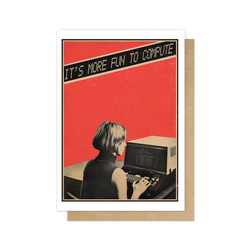Greetings Card - Computer Love (Kraftwerk)