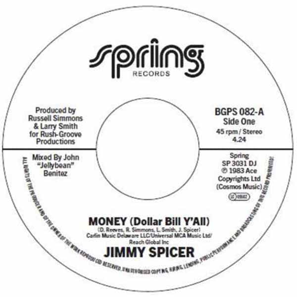 Spicer, Jimmy - Money (Dollar Bill Y'All) / Money (Dollar Bill Y'All) (Instrumental) (2025 Reissue)