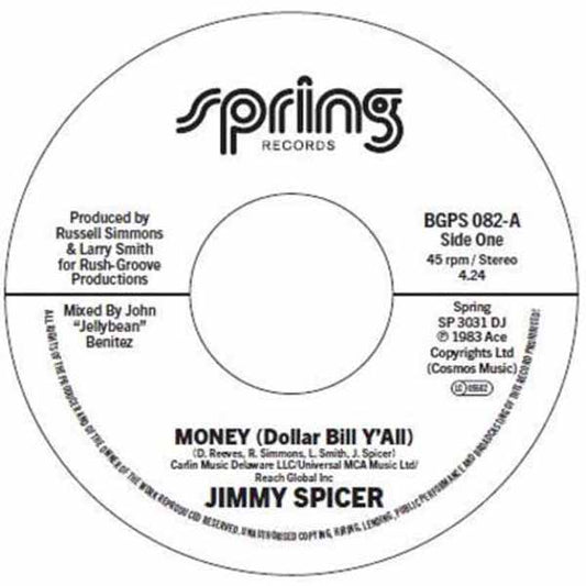 Spicer, Jimmy - Money (Dollar Bill Y'All) / Money (Dollar Bill Y'All) (Instrumental) (2025 Reissue)