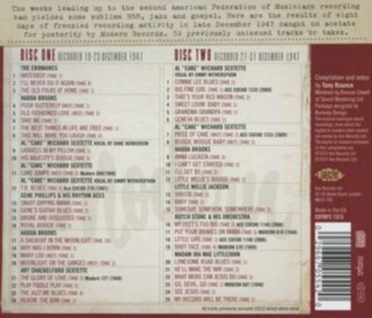Beating The Petrillo Ban: The Late December 1947 Modern Sessions - Beating The Petrillo Ban: The Late December 1947 Modern Sessions