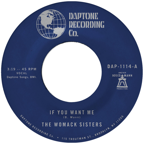 Womack Sisters, The - If You Want Me / I Just Don’t Want You (To Say Goodbye)