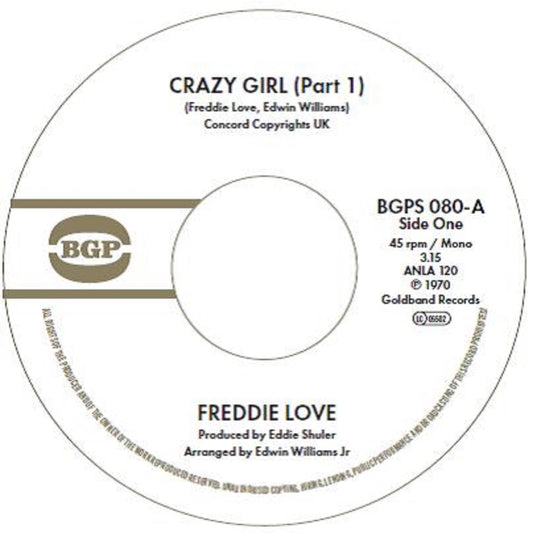 Love, Freddie - Crazy Girl (Part 1) / Crazy Girl (Part 2) (2025 Reissue)