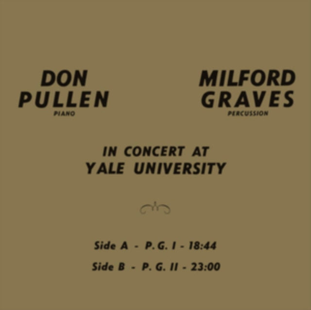 Graves, Milford / Don Pullen - In Concert At Yale University (2023 Reissue)