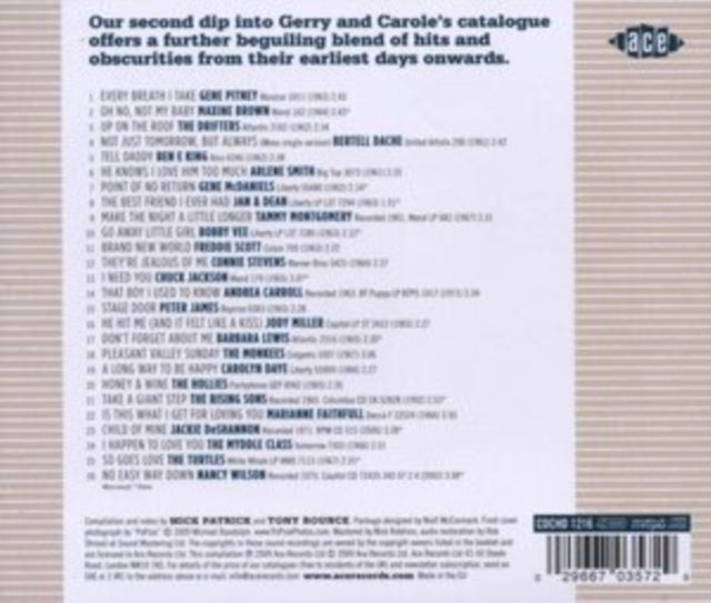 Honey And Wine: Another Goffin, Gerry And King, Carole Song Collection - Honey And Wine: Another Gerry Goffin And Carole King Song Collection
