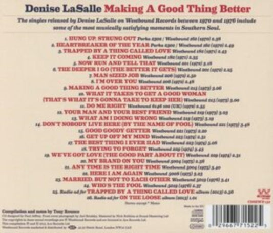 LaSalle, Denise - Making A Good Thing Better: The Complete Westbound Singles 1970-1976