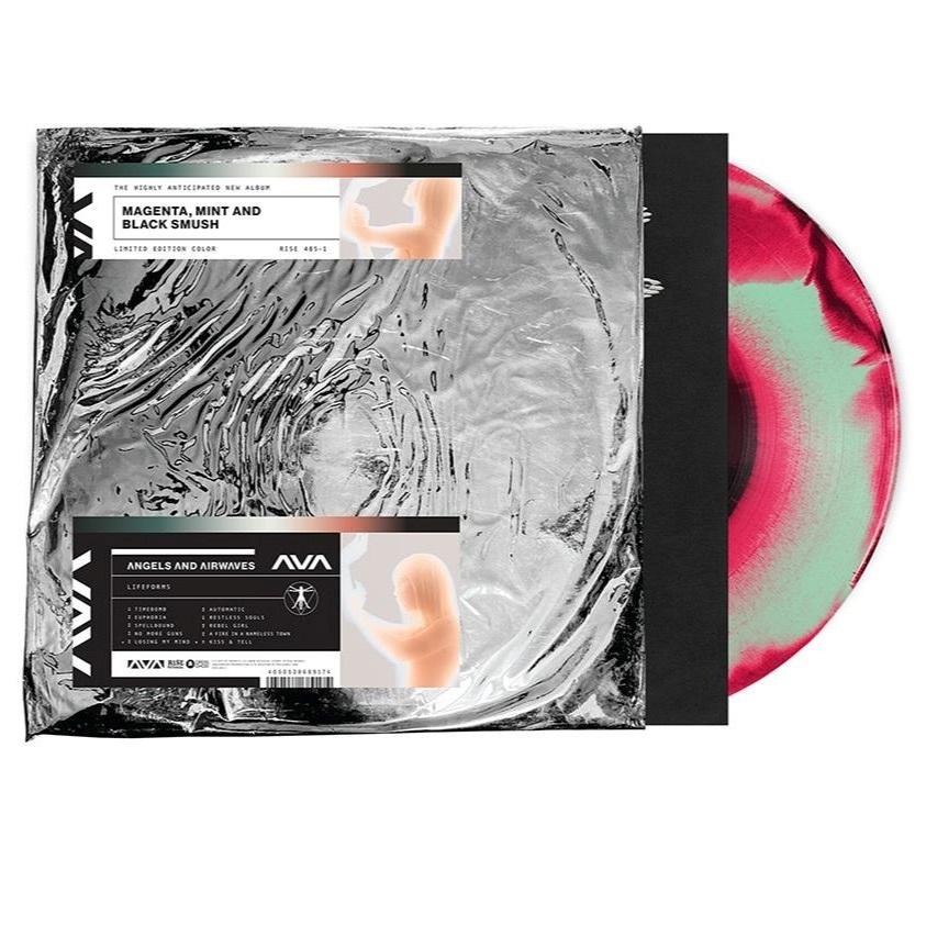 Magenta, Mint & Black Smush LP in Foiled Sleeve