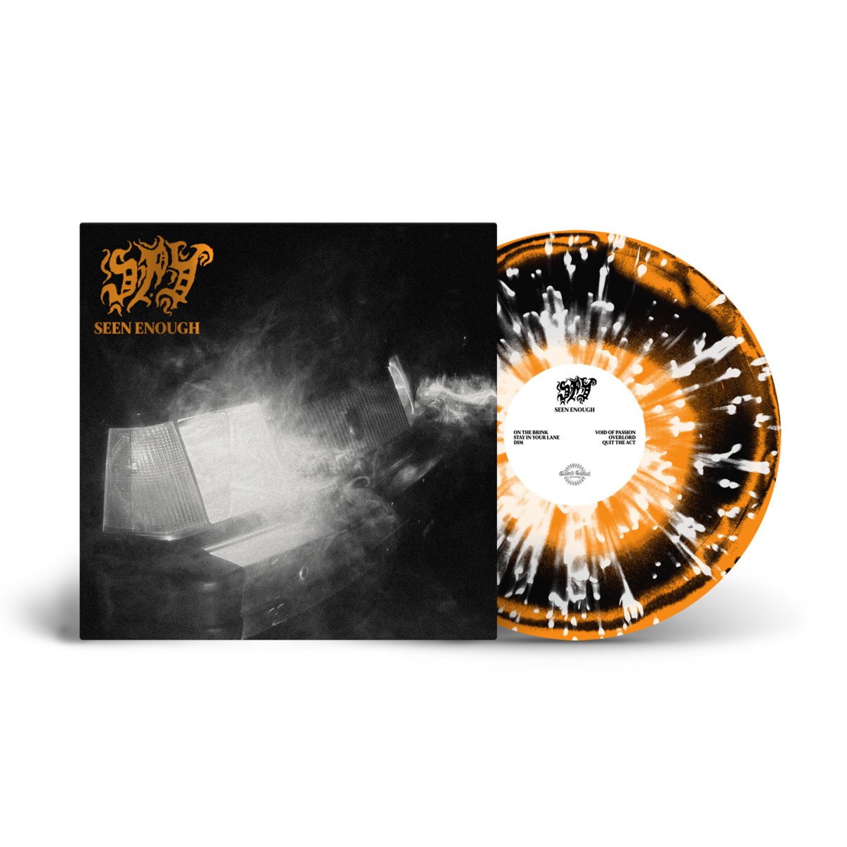 Orange / Black Mix with White Splatter 12" EP