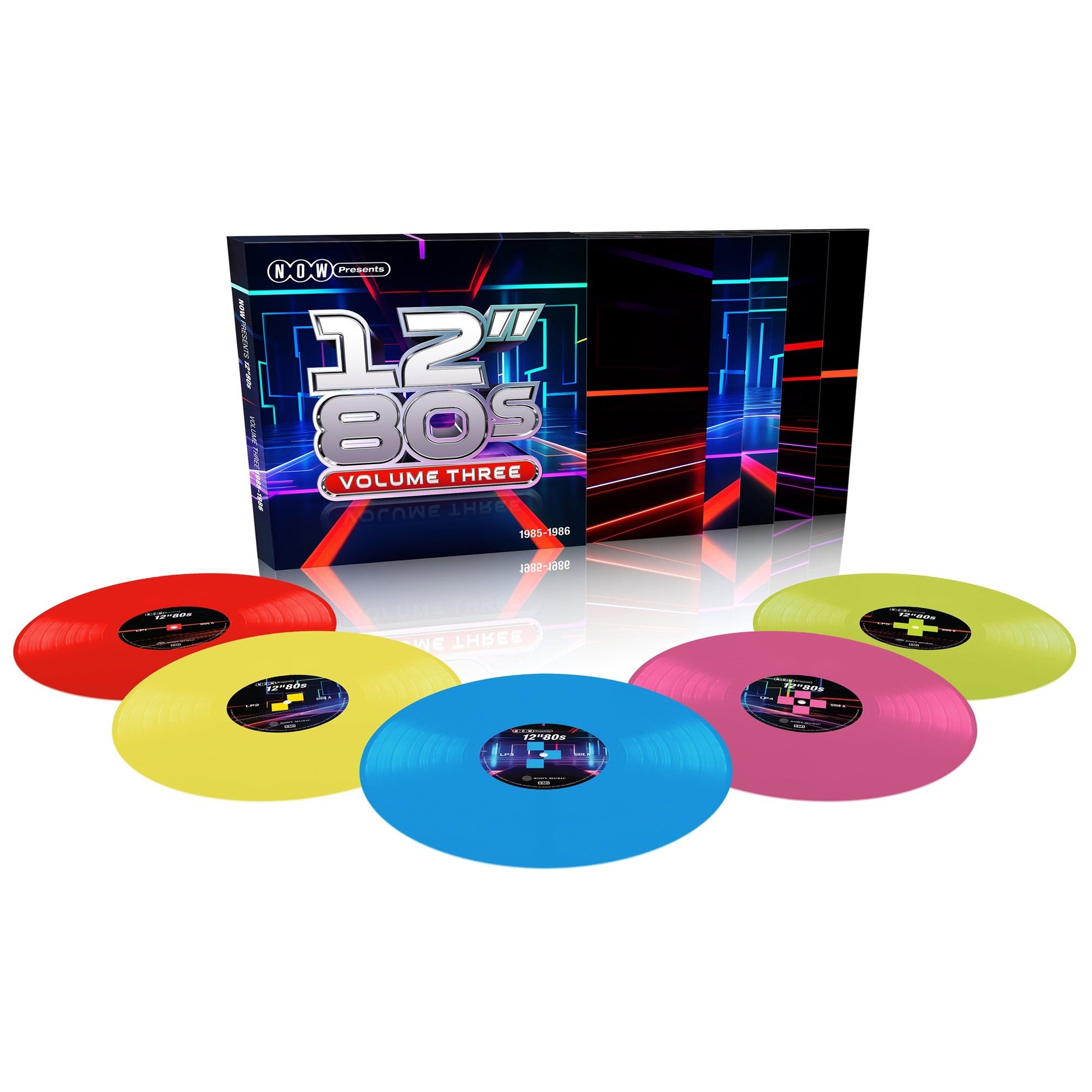Red, Yellow, Blue, Hot Pink & Lime Green 5LP Boxset