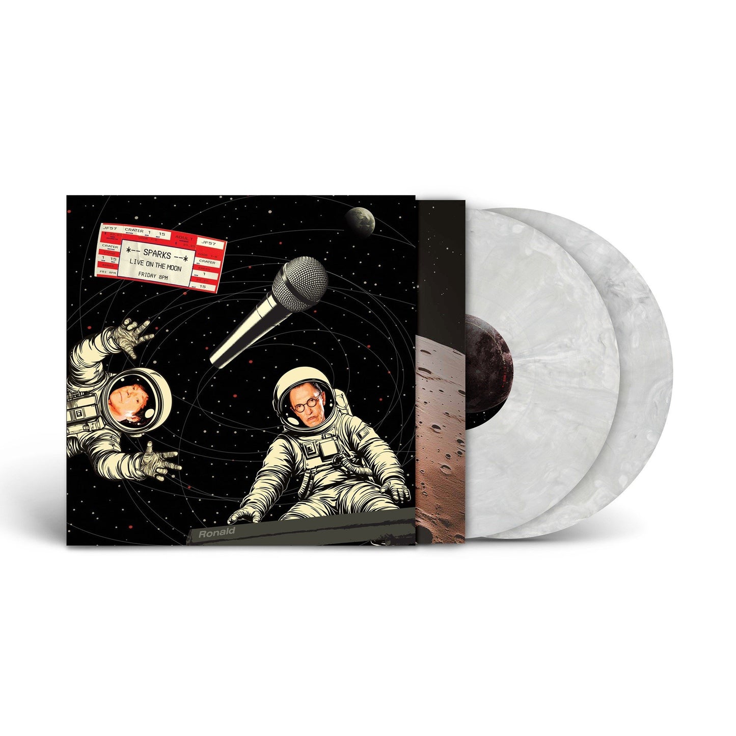 Moon Coloured Silver Marble 2LP