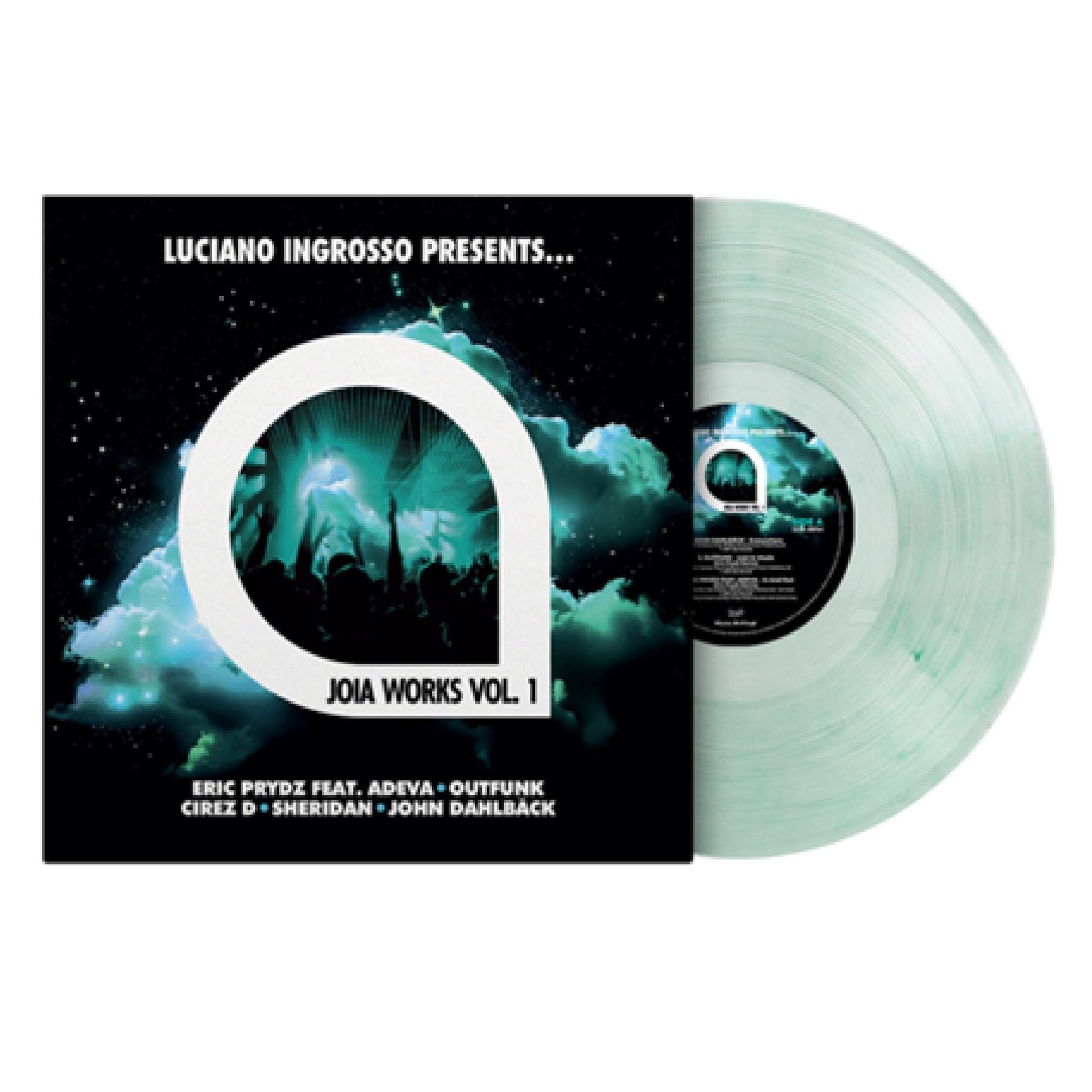 Crystal Clear & Transparent Green Marbled LP
