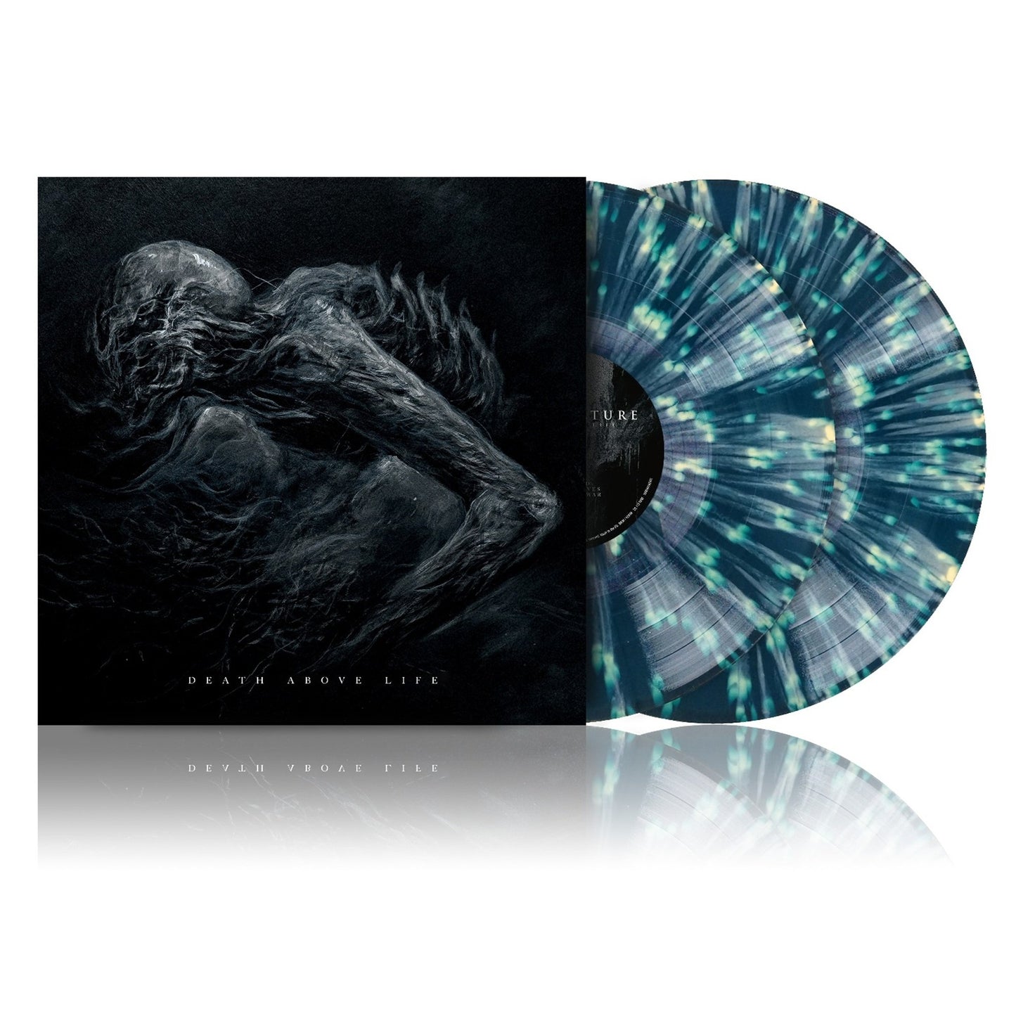 Transparent Sea Blue-Golden Yellow Splattered 2LP