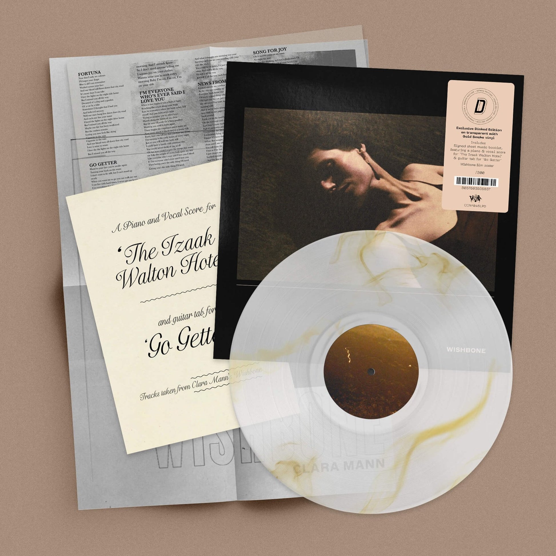 Dinked Edition - Clear with Gold Smoke LP + Signed Sheet Music + Poster