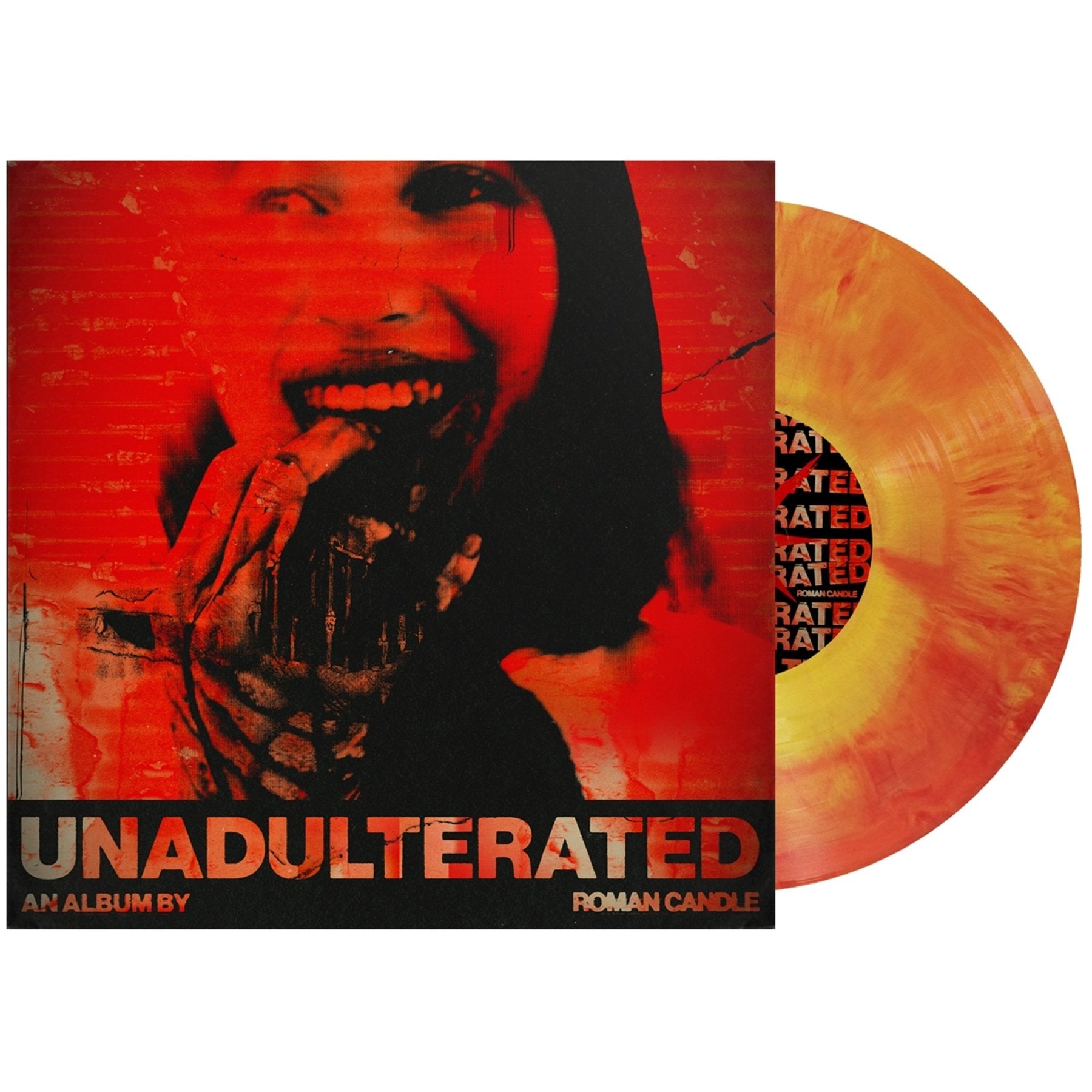 Red & Yellow Galaxy LP + Stencil