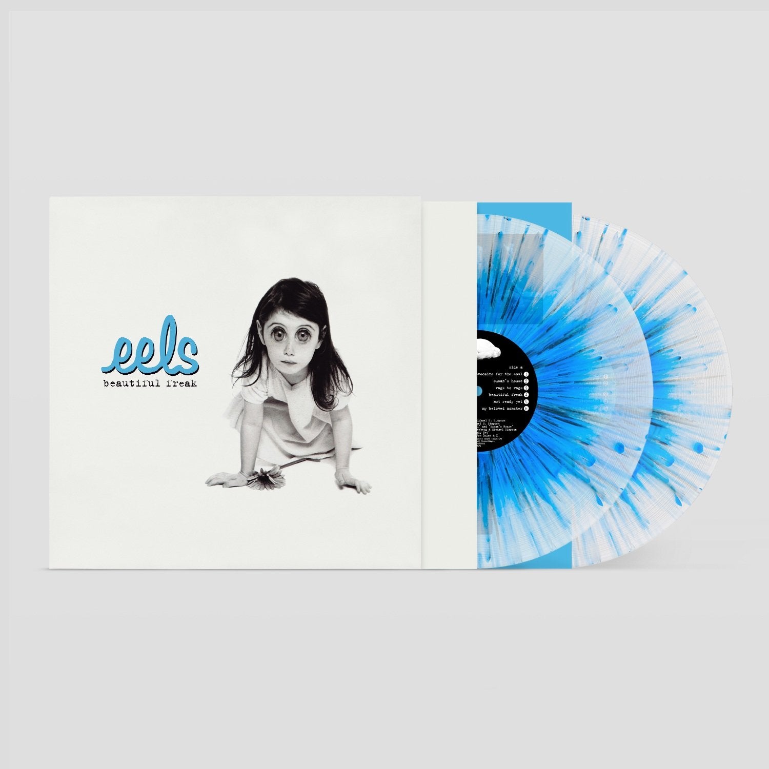 Black & Blue Splatter in Clear 2LP
