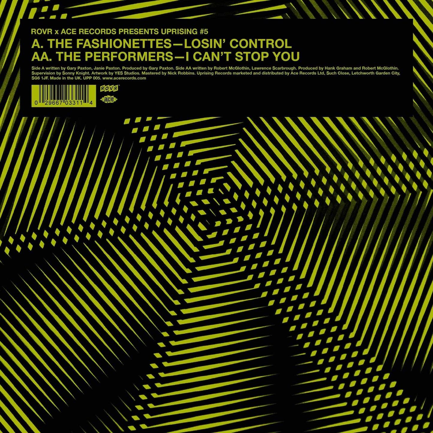 Fashionettes, The / The Performers - Losin Control / I Can't Stop You