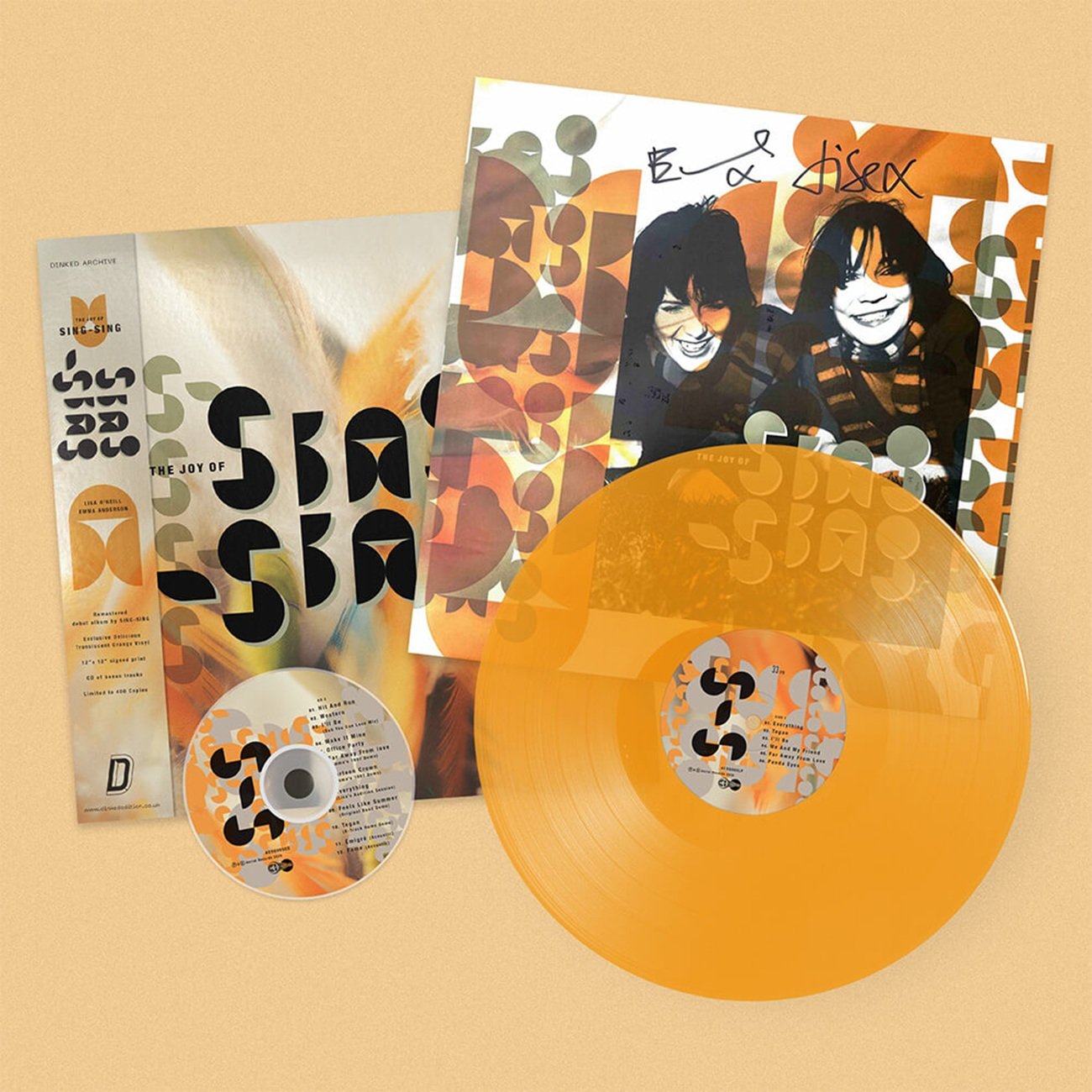 Dinked Edition - Translucent 'Delicious' Orange LP + Signed Print + CD 