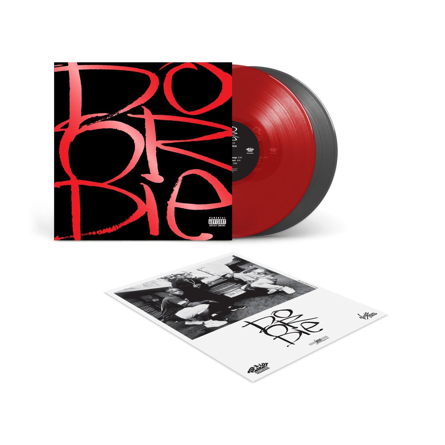 Translucent Red & Black Ice LP