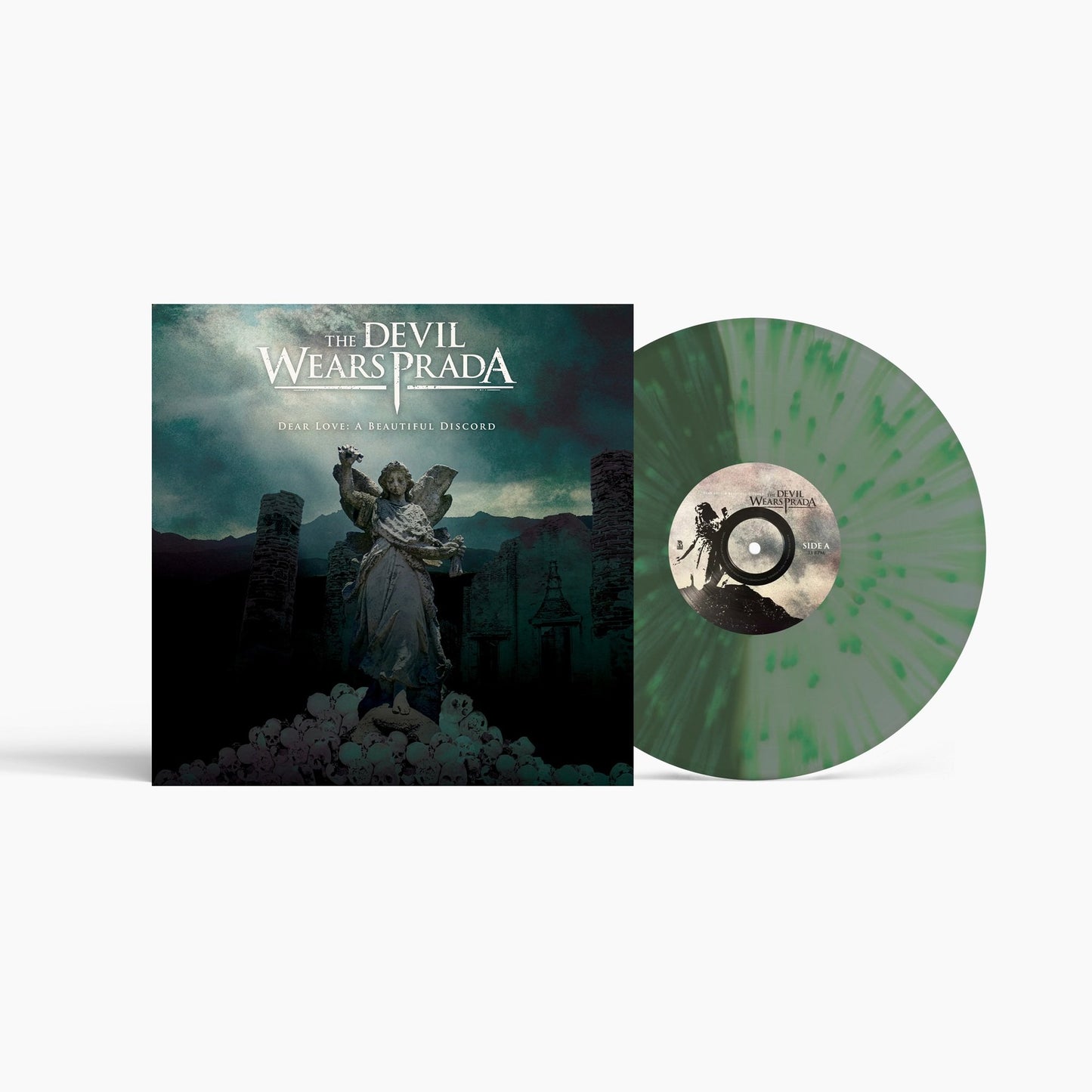 Green & Coke Bottle Clear Split with Green Splatter LP