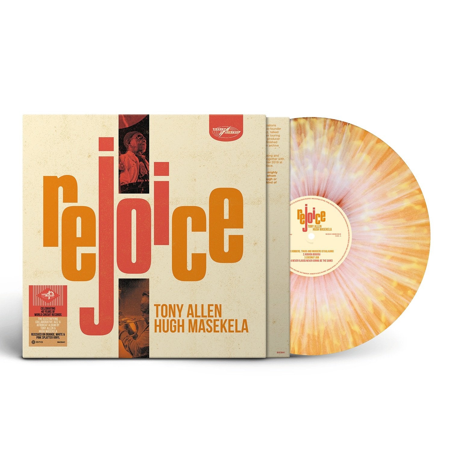 Orange, White & Pink Splatter  LP