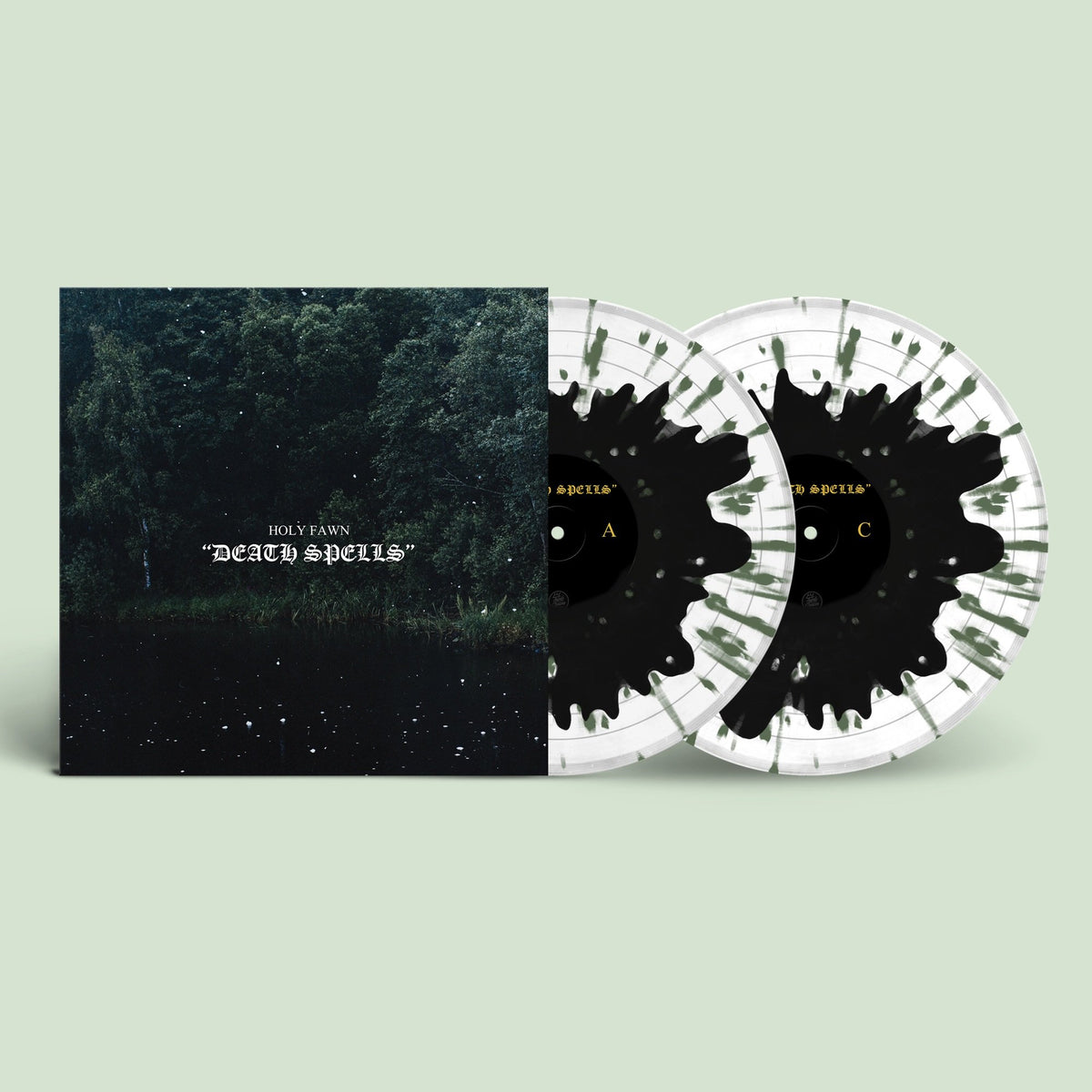Black in Clear with Green Splatter 2LP