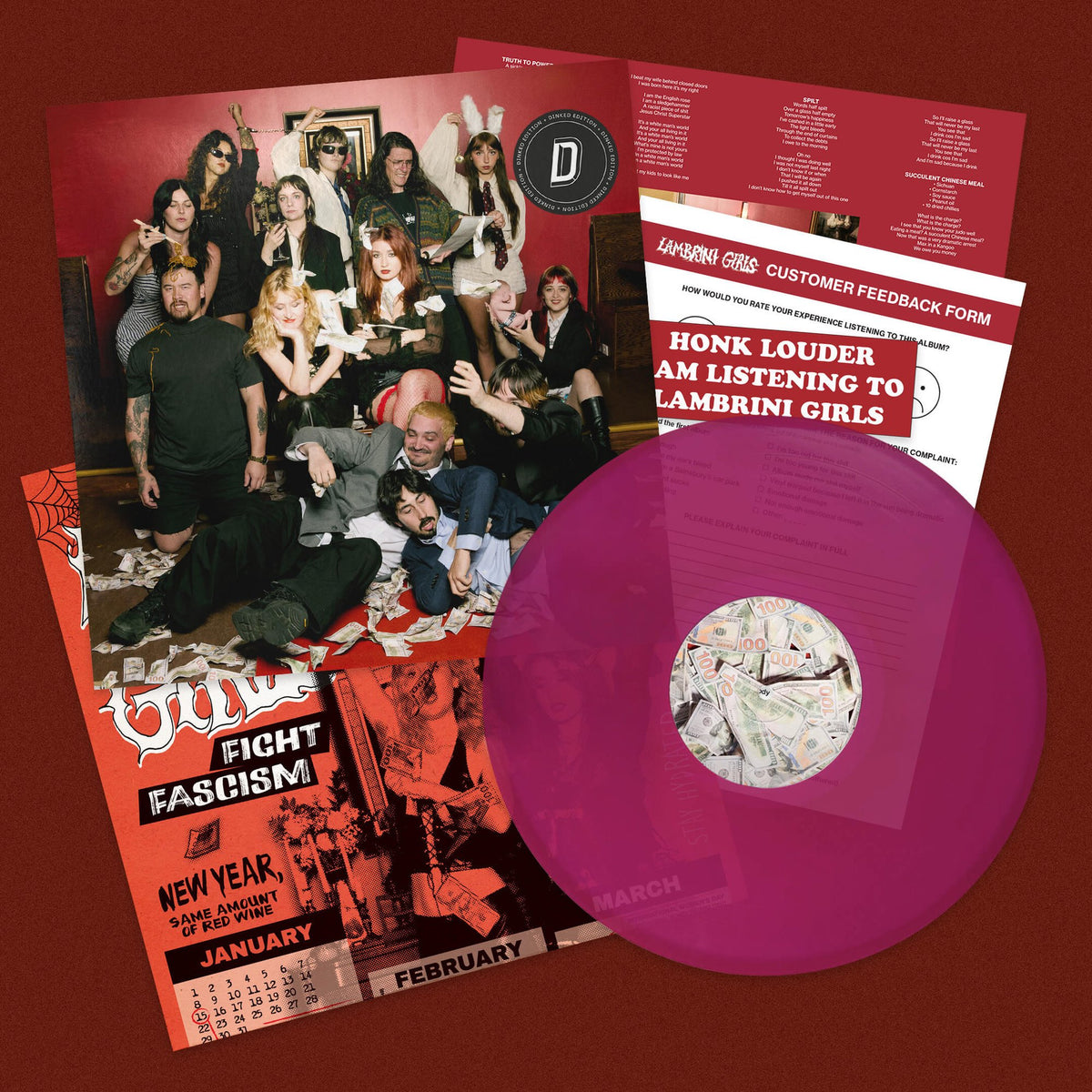 Dinked Edition - “Don't Dink Shame Magenta” LP + Sticker + Calendar