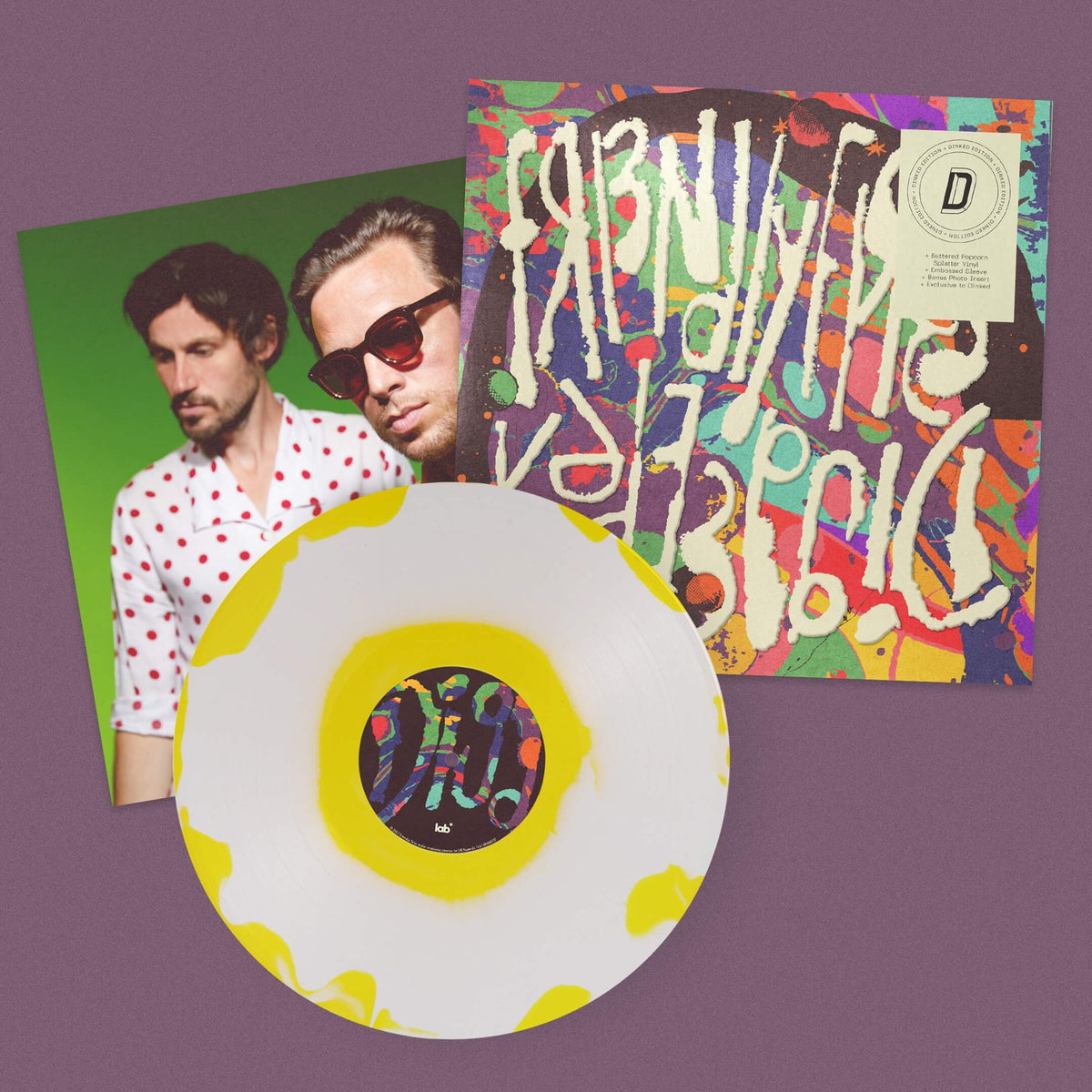 Dinked Edition - “Buttered Popcorn Splatter” LP + Art Print