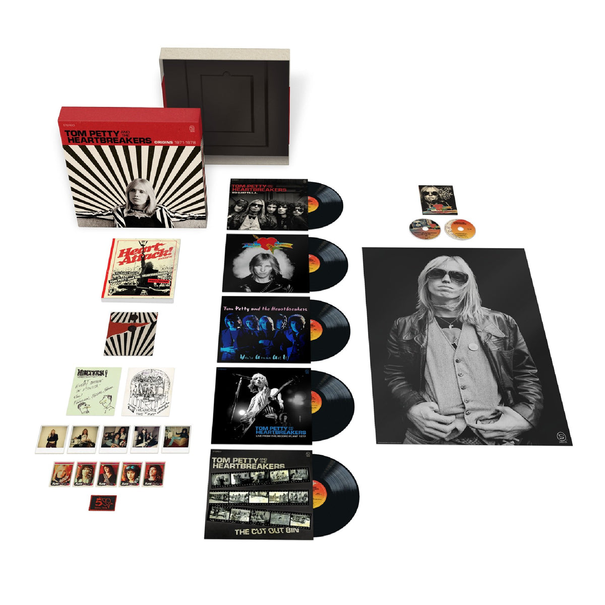 Boxset: Black 5LP + DVD + Blu-Ray + Fanzine + Poster + Stickers + Patch + Postcards