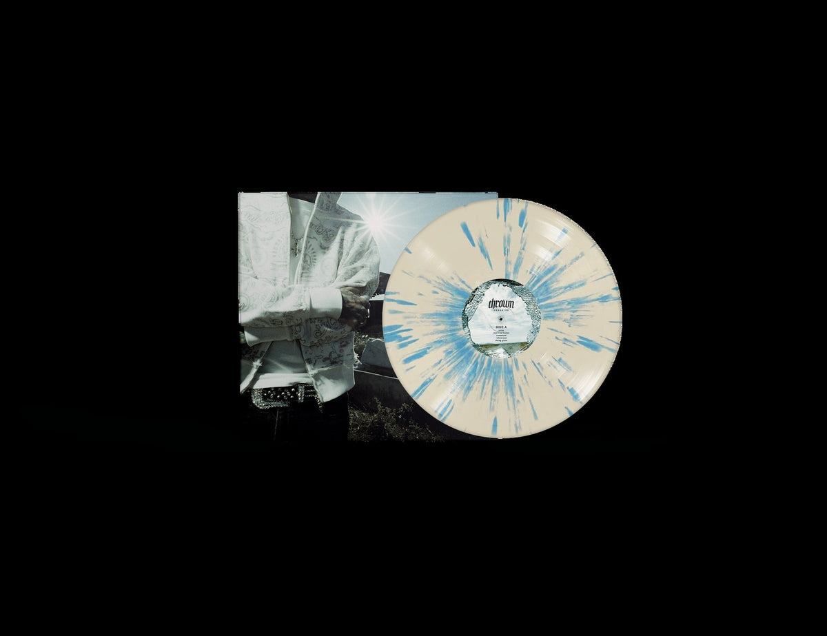 White Grey Blue Splatter LP